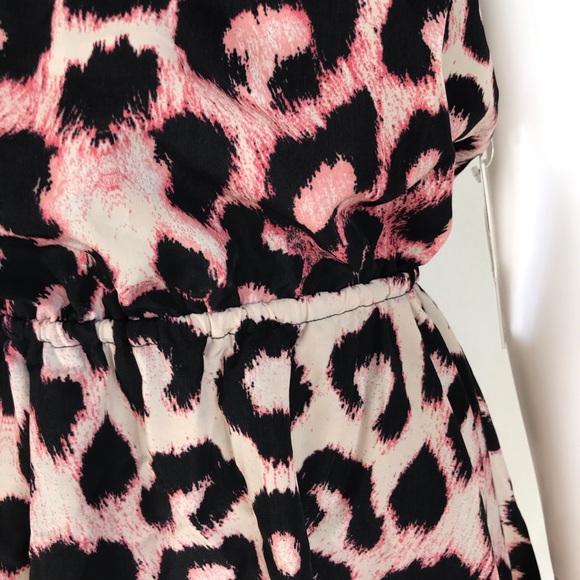 AQUA  L animal print pink dress - Picture 8 of 9